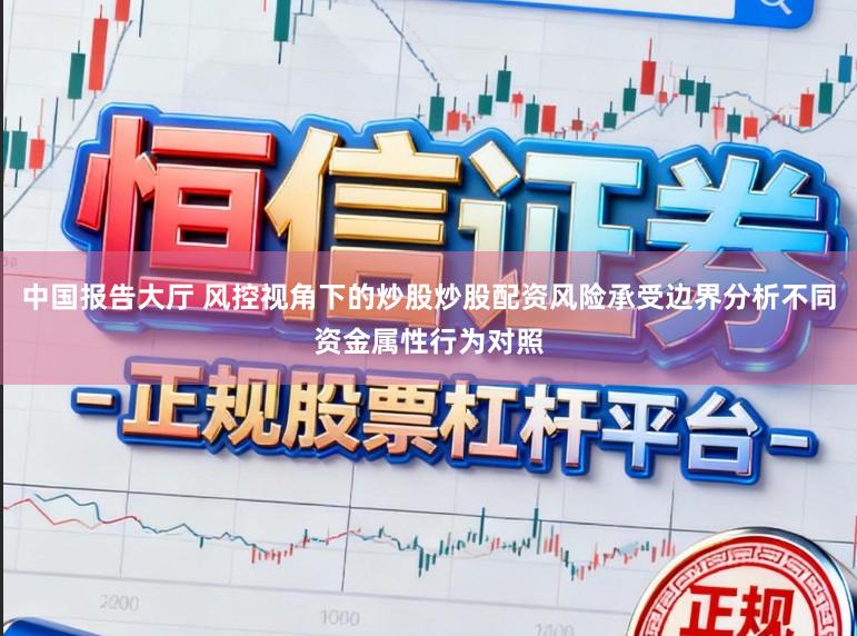 中国报告大厅 风控视角下的炒股炒股配资风险承受边界分析不同资金属性行为对照